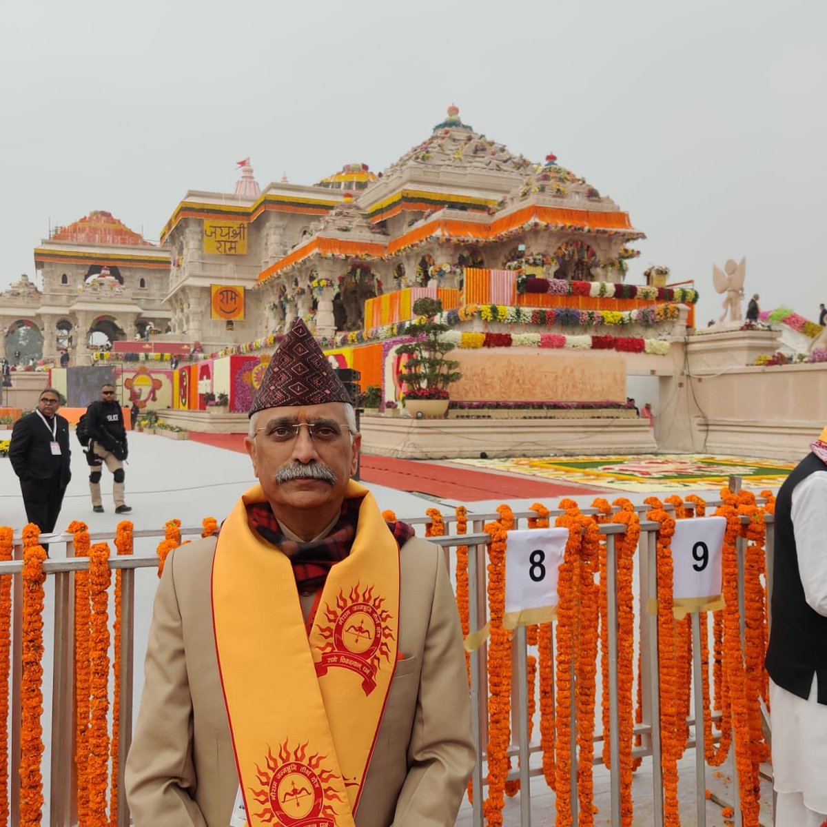 At Ayodhya for the Pran Pratishtha Ceremony. Historic occasion for the country.