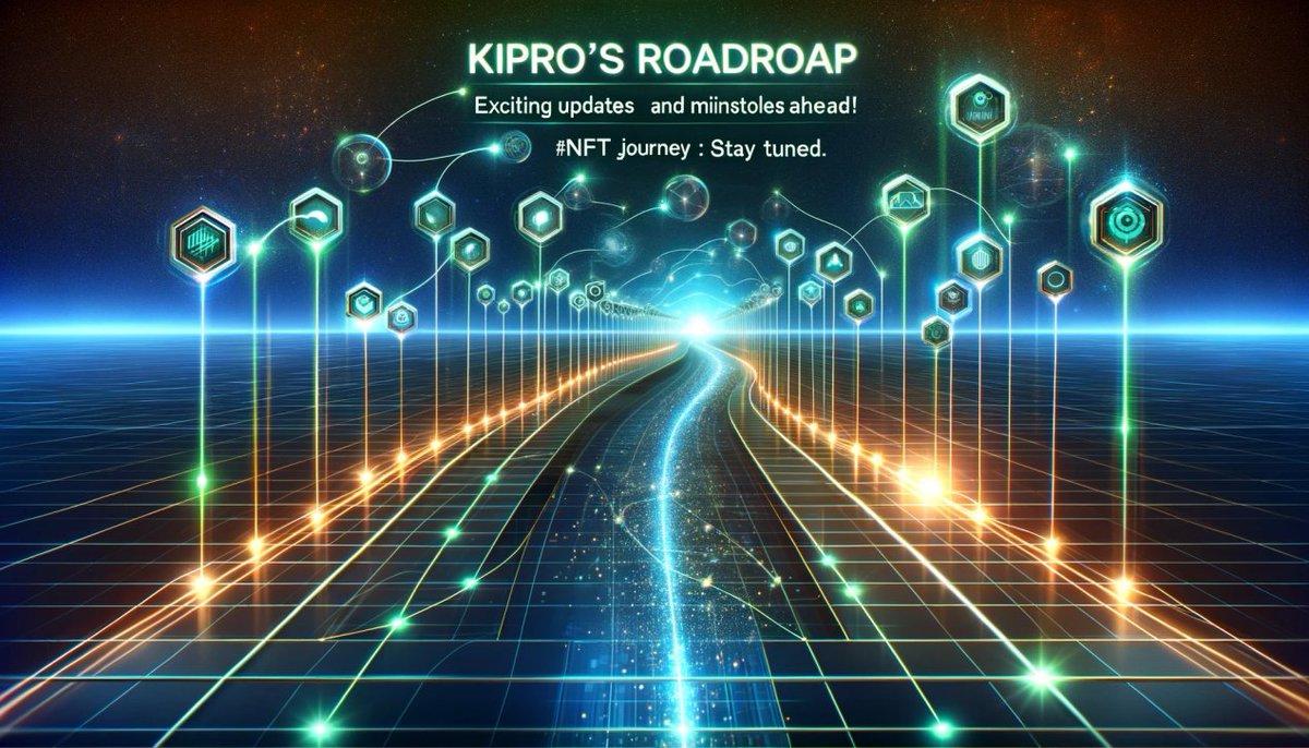 KiPro's Roadmap: Exciting updates and milestones ahead! Stay tuned. #KiProFuture #NFTJourney