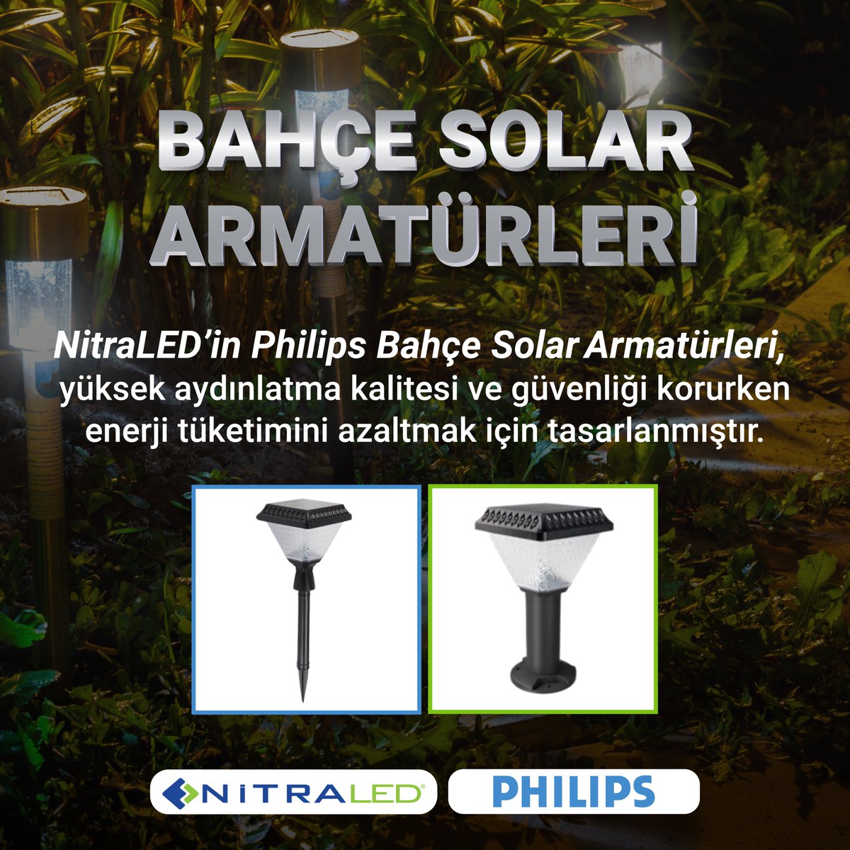 LedNitra's tweet image. NitraLED'in Philips Bahçe Solar Armatürleri, yüksek aydınlatma kalitesi ve güvenliği korurken enerji tüketimini azaltmak için tasarlanmıştır.

Detaylı bilgi için iletişime geçebilirsiniz.

🌐nitra.com.tr
✉️info@nitra.com.tr

#nitraled #bahceaydinlatma #solararmatur