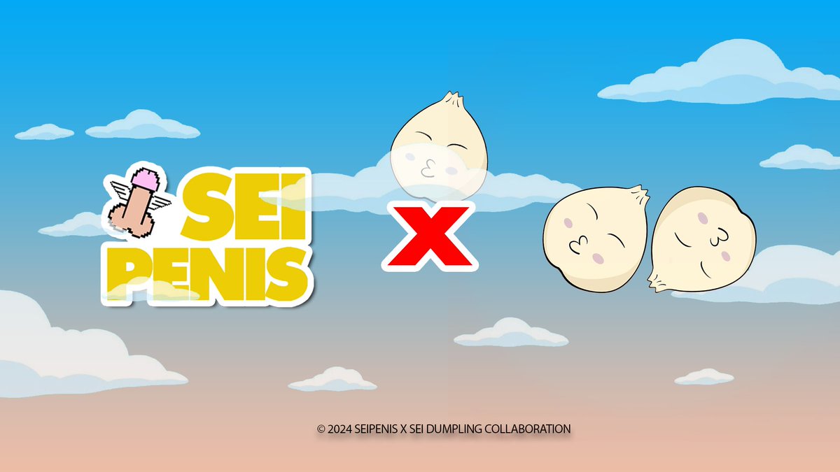 SeiPenis's tweet photo. 🍆SeiPenis x Sei Dumpling🥟

SeiPenis and Sei Dumpling are teaming up for an epic GIVEAWAY!🎁

3x OG and 10x WL for @SeiPenis 

10x WL  for @SeiDumpling 

1⃣ Follow @SeiPenis and @SeiDumpling 
2⃣ Like + Retweet this post
3⃣Tag 2 of your friends who likes dumplings

#SeiNFT #Sei https://t.co/y6T2p1atDY