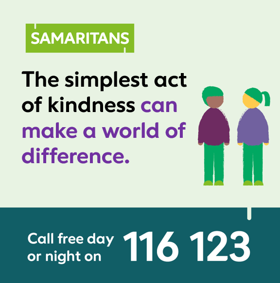 SamaritansBham's tweet photo. Show someone you care and reach out to them this #worldcaringday, remind them that they're not alone. Small acts of kindness can make a big difference 💚#caringday #spreadkindness #youarenotalone #samaritans https://t.co/8KQCHXfX6I
