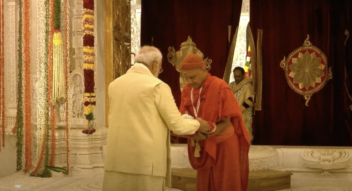 _KhabarIndia's tweet image. अयोध्या राम मंदिर से पहली तस्वीर
#RamMandirPranPrathistha #modi #khabarIndia #rammandir #ayodhya