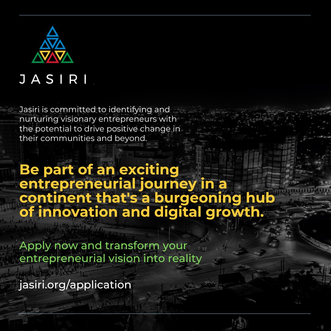 Leverage the dynamic potential of Africa's rapidly expanding urban centers. With urbanization paving the way for economic advancement, increased consumer spending, and a thriving entrepreneurial ecosystem, now is the time to make your mark. Join the Jasiri Talent Investor and be