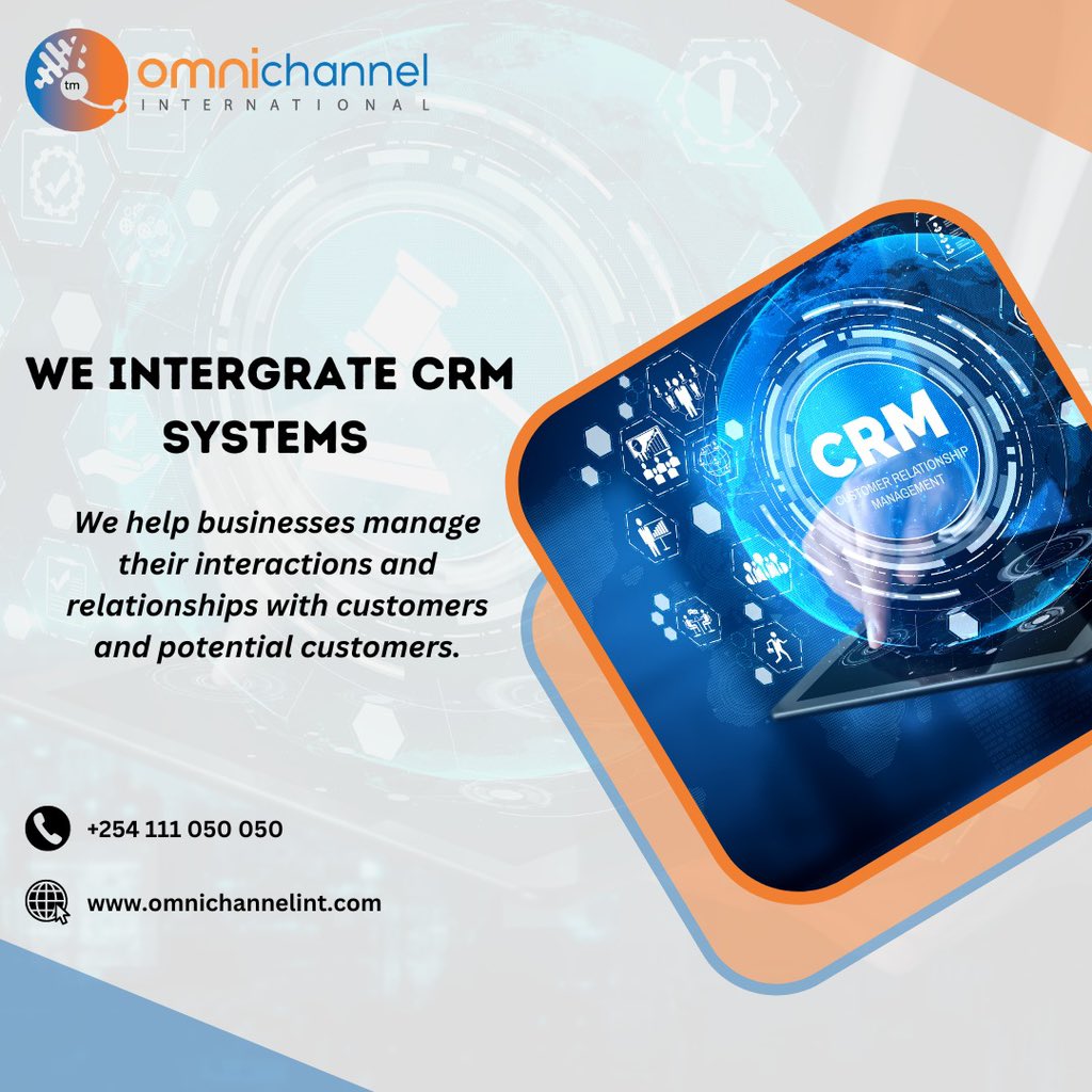 OmnichannelKe's tweet photo. Happy New Week!
We help businesses manage their interactions and relationships with customers and potential customers by integrating CRM Systems.
Call Us Today ☺️
#CRM #CallCenterAgent #omnichannel #Solutions #CX #Outsourcing #MondayMotivation #customerservice https://t.co/SfjiHpERSn