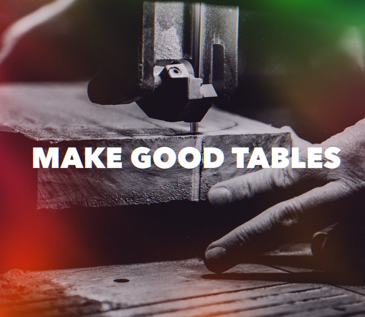 PeteGreig's tweet photo. #Monday challenge - 
“The Church’s approach to an intelligent carpenter is usually to exhort him to come to church on Sundays. What we should be telling him is this: that the very first demand that his religion makes upon him is that he should make good tables.” Dorothy Sayers https://t.co/AtUu4mtA40