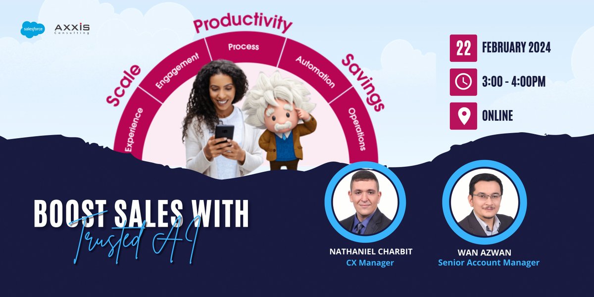 Join our webinar to learn how #Salesforce Sales Cloud & Einstein can help your team:
• Focus on the leads & opportunities with highest impact
• Improve sales rep coaching & reduce ramp time
• Save time with automated processes & generative AI 
Register:buff.ly/48HVuNN