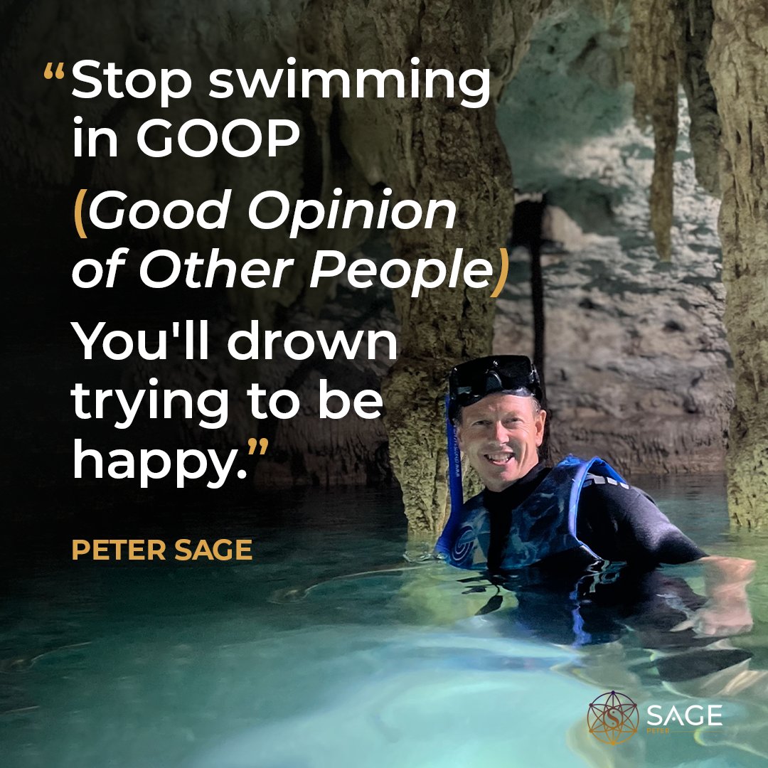 Stop swimming in the good opinions of other people. Embrace genuine happiness by being unapologetically yourself.

#selfmastery #personaldevelopment #personalgrowth #selfmastery