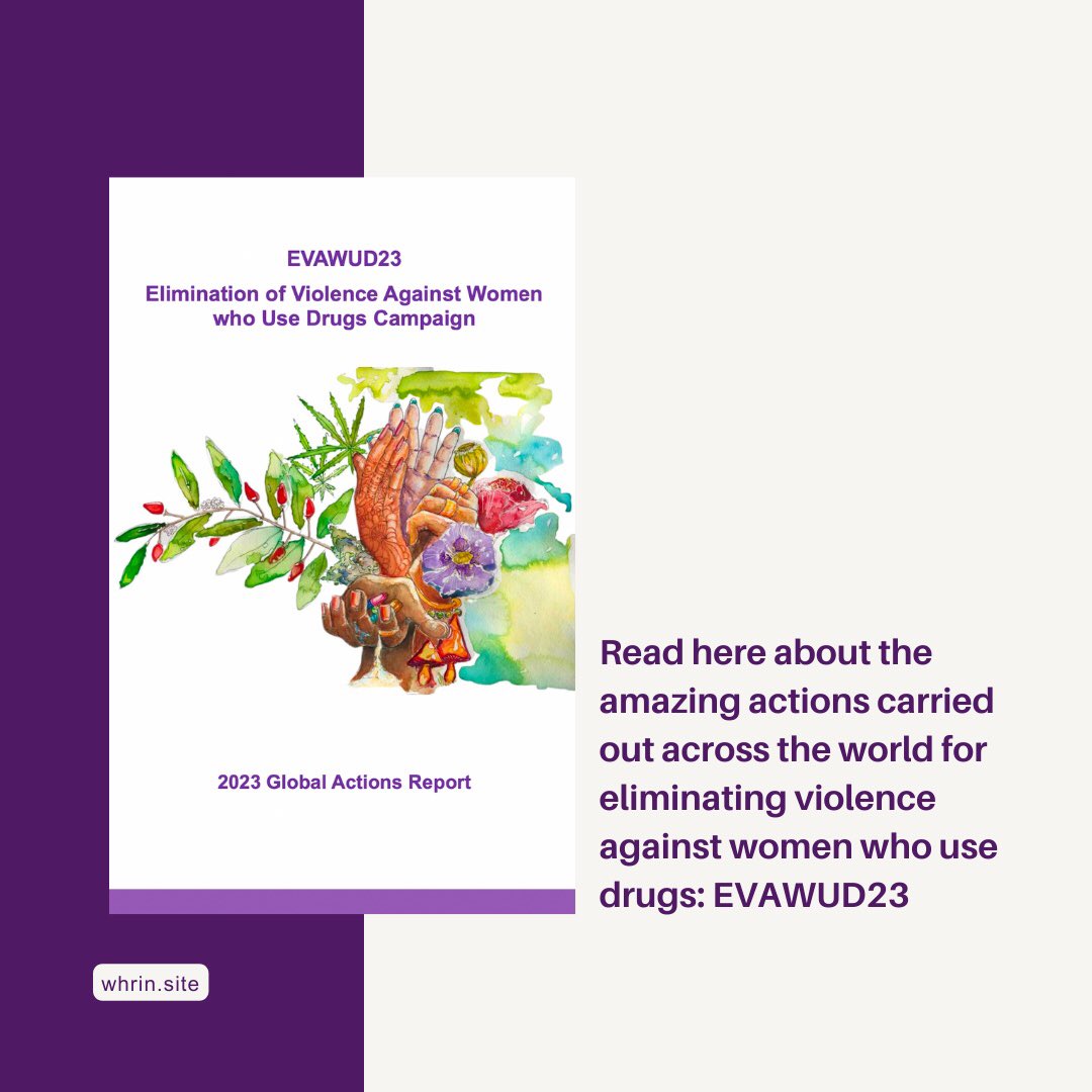 Read here about the amazing actions carried out across the world for eliminating violence against women who use drugs: EVAWUD23 Link is available here: whrin.site/campaign/evawu… -- #EVAWUD23 #WHRINetwork #orangetheworld