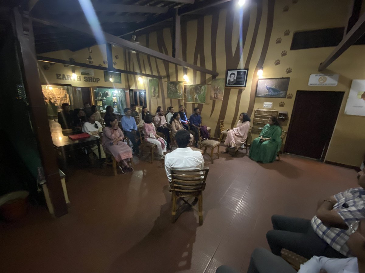 "Embracing the wilderness at Bandipur Tiger Reserve with fellow IAS probationary trainees. 🌿 Insightful sessions with the Conservator of Forest, DC Chamarajanagar, and the Superintendent of Police. Captivating discussions under the stars during our dinner.