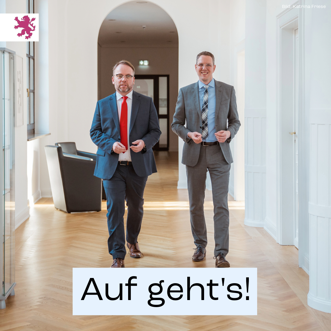 Auf geht’s in die erste gemeinsame Arbeitswoche mit Staatsminister @Timon_Gremmels und Staatssekretär Christoph Degen – der neuen Leitung unseres Hauses. #HMWK #Hessen #Wissenschaft #Forschung #Kunst #Kultur