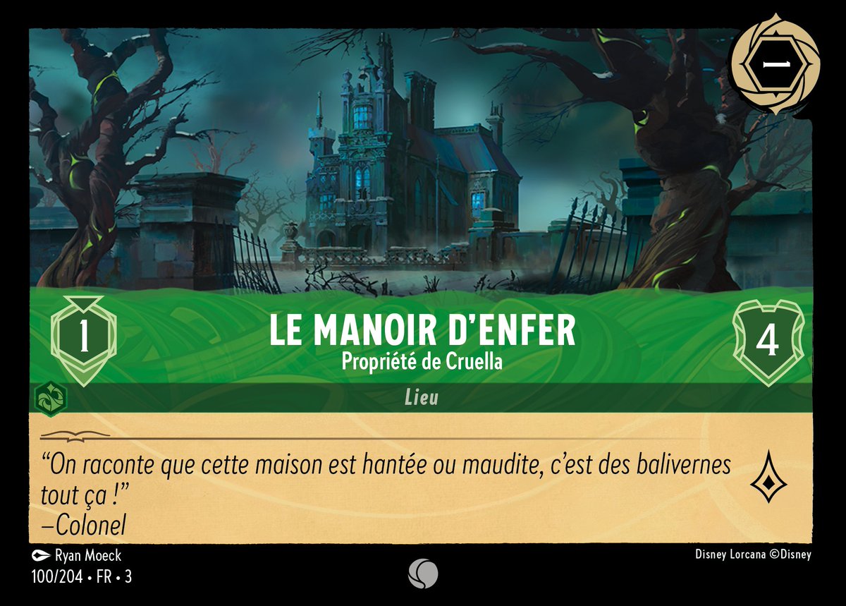 LorcanaFr's tweet image. 🔥Reveal🔥

2 nouveaux lieux dit vanilla:

🟨 le pays imaginaire 
🟩 le manoir d'enfer

Les 2 avec 1/4 en stats pour 1 encrable.

Les artworks sont en tout cas magnifiques 😍

#lorcanaspoil #reveal #lieu