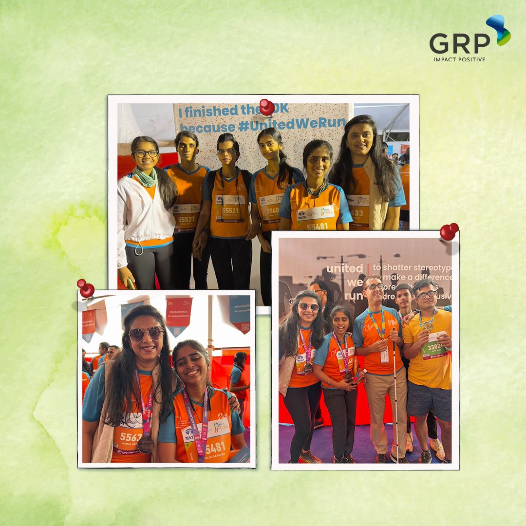 GRP at the TATA Marathon: A day brimming with love and inspiration! 🏃‍♂️❤️

#GRPltd #TATA #Marathon #ReclaimRubber #recycle #polymercomposite #repurposedpolyolefins #environmentalsustainability #environmentfriendly #sustainability #environmentalsustainability #Plastics #solutions