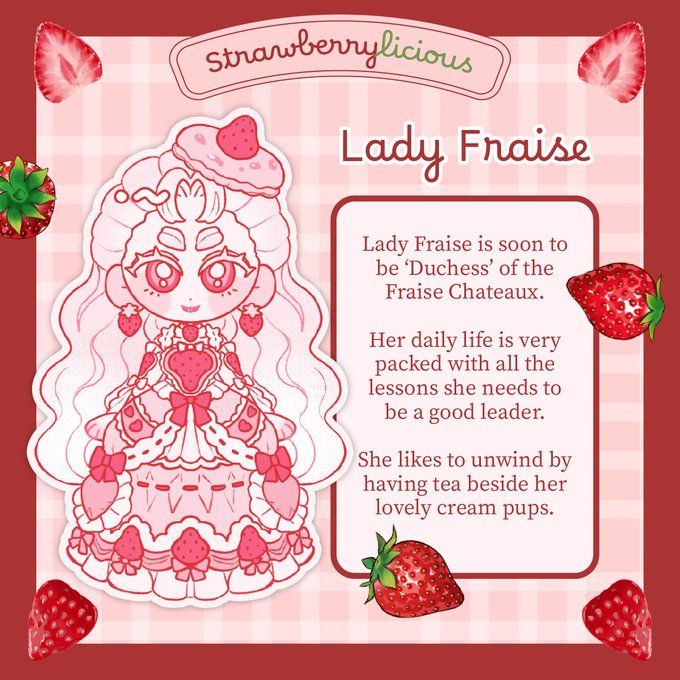 last profile! today i will introduce Lady Fraise 🍓✨