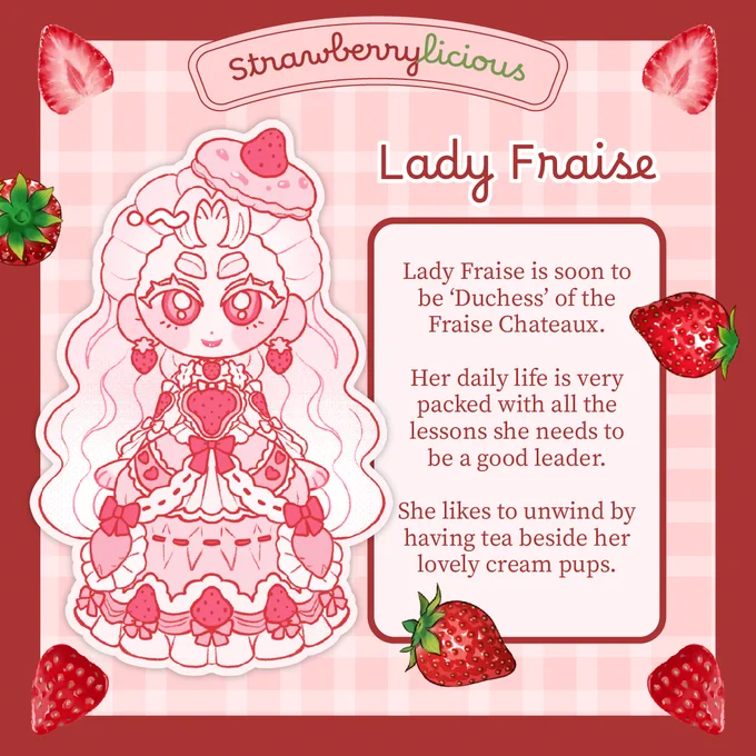 last profile! today i will introduce Lady Fraise 🍓✨