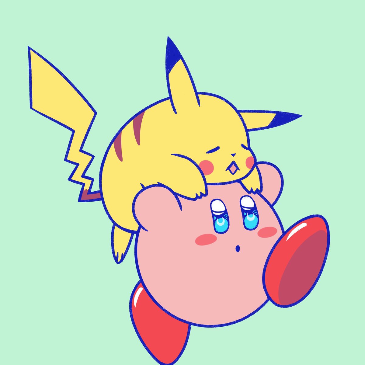 MrAngeloArt's tweet photo. 🌈Mis dos peleadores favoritos desde el Super Smash Bros 64🌟
#supersmashbros #supersmashbrosmelee #nintendo #videogames #videojuegos  #pikachu #pokémon #kirby #fanart #aesthetic #hashtag #clowncore #draw #dibujo #digitalart #smashbros #nintendo64 #gamecube #artist #art #arte https://t.co/olp6wt7sau