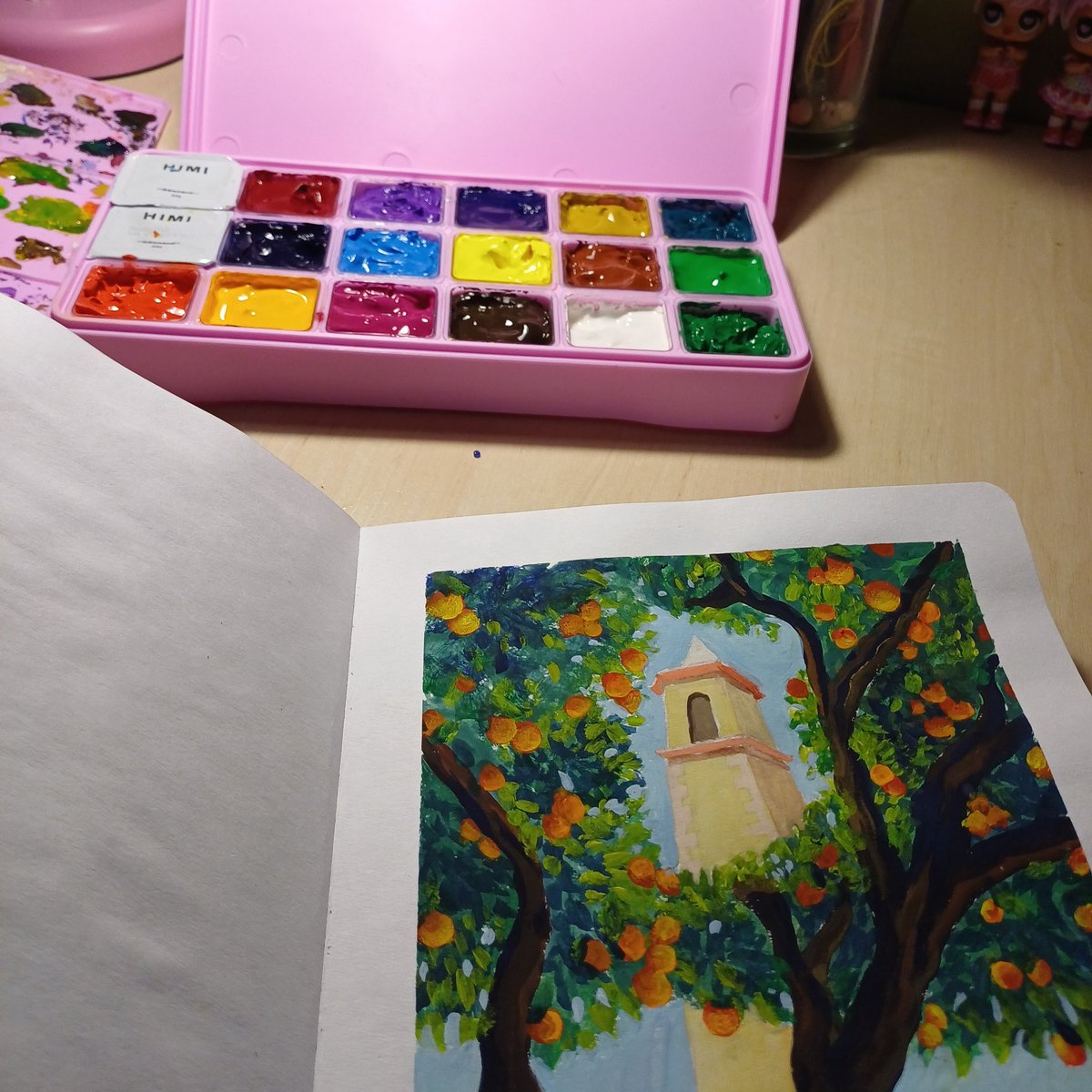 _Dziya_'s tweet photo. I baked tortillas and opened gouache https://t.co/WhtURtE79u