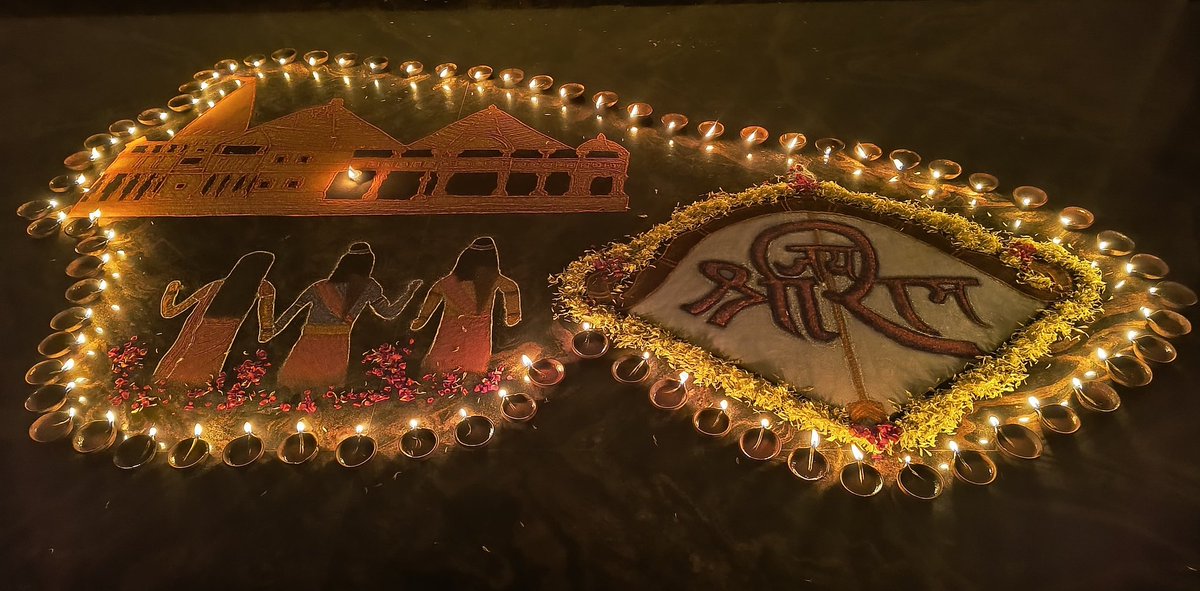 VishnuguptaVV's tweet photo. This is how the students of Sarvabhouma Gurukulam celebrated the reinstatement of Sri Ram in his Janmabhoomi Ayodhya...
#RamAyenge #RamMandirPranPrathistha 
#RamLallaVirajman https://t.co/XTLjGyD3ZS