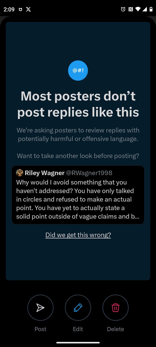RWagner1998's tweet photo. Free speech my ass @elonmusk https://t.co/QvKYoIcWJp