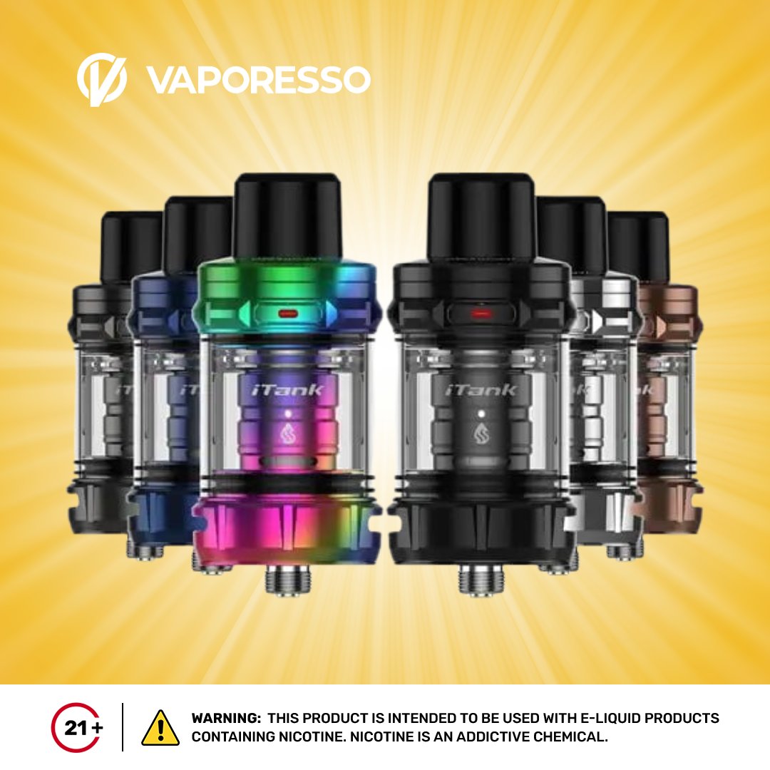 EightVape's tweet image. Vaporesso i Tank 2 Sub-Ohm Tank is a 🆒 choice!  With its 8ml juice capacity and convenient filling system, it's perfect for vapers. 🌬️ eightvape.com/products/vapor…
#Vaporesso #SubOhmTank #iTank2 #Vapingcommunity