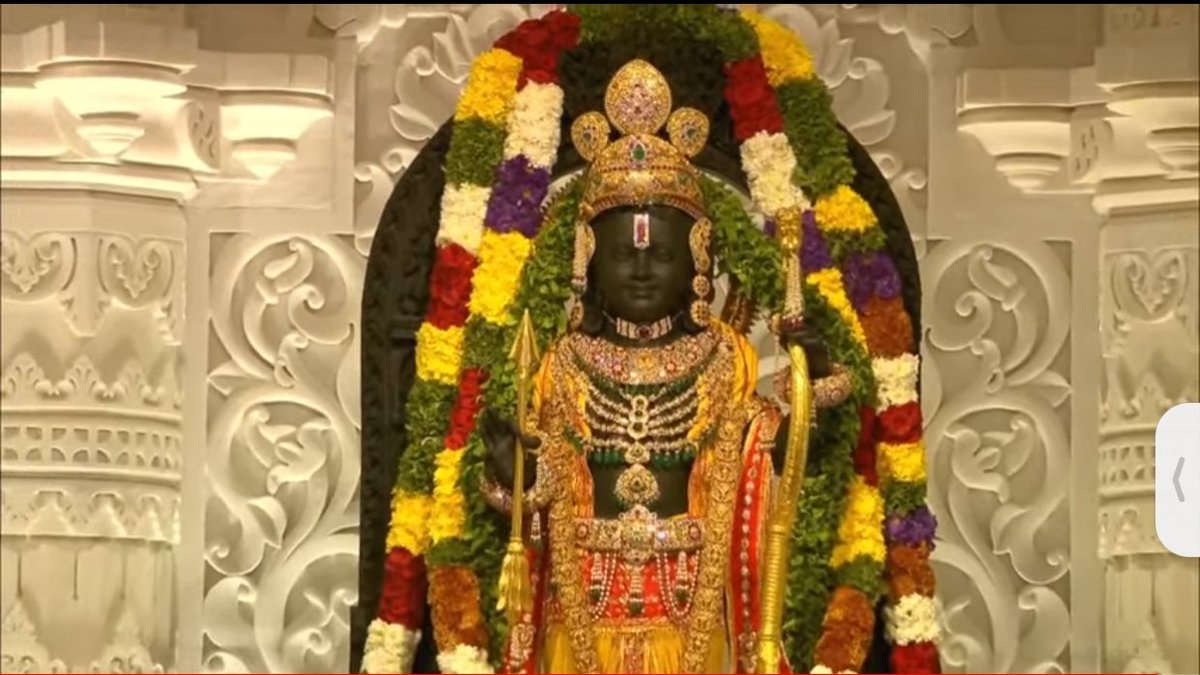MSBalajiMSB's tweet photo. அயோத்தியில் ஸ்ரீராமர் அருட்கண்கள் திறந்து வைக்கப்பட்டு பிராண பிரதிஷ்டை பாரதப்பிரதமர் ஸ்ரீமான்.@narendramodi அவர்களால் செய்து வைக்கப்பட்ட போது என் கண்கள் கலங்கி ஆனந்த கண்ணீரோடு அழகையே வெளிப்பட்ட நெகிழ்வான தருணம்.

என் மோதி வாழும் இக்காலத்தில் நானும் வாழ்ந்தேன் என்று சொல்வதில் பெருமையும் பேருவகையும் அடைகிறேன்..

ரகுபதி ராகவ ராஜாராம்..!
#ஜெய்ஶ்ரீராம் #RamMandirPranPrathistha