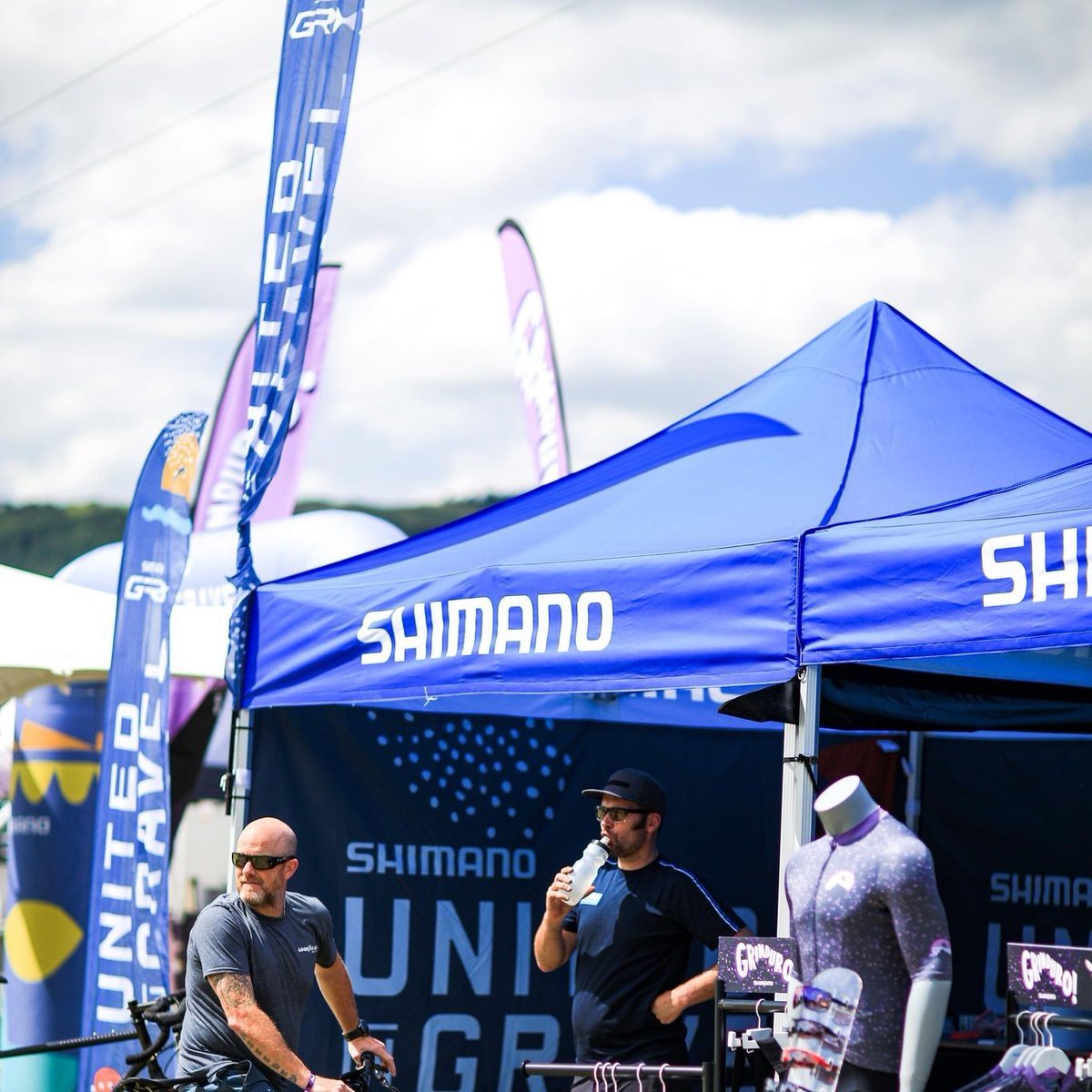 Fibrelight Flag Systems, as supplied to;

Shimano 
Grinduro 
British Cycling
Torq Fitness – to name but a few

epic-custom.com/featherflags/

Grinduro Images credit Northern Consultancy

#eventflags
#printedeventflags
#brandedflags
#customeventflags
#sailflags
#beepic #epiccustomkit