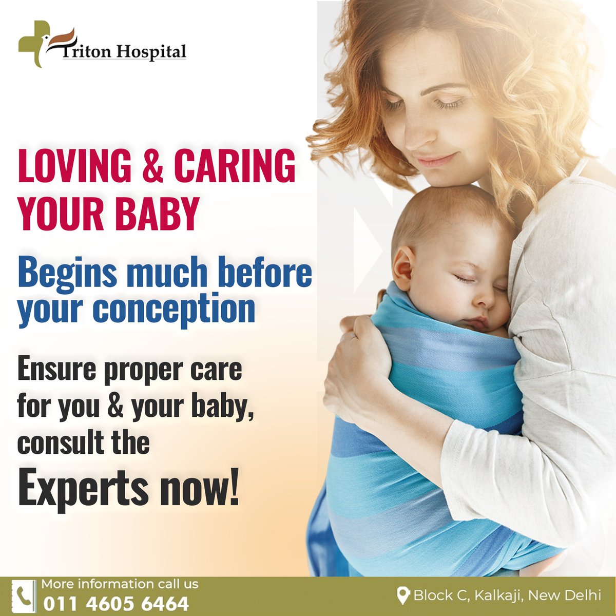 Nurturing begins before conception.

Trust us for expert care, ensuring a loving and healthy start for you and your baby. 💖

#tritonhospital #triton #hospital #neonatalcenter #paediatriccenter #NICU #PICU #neonatalcare #paediatriccare