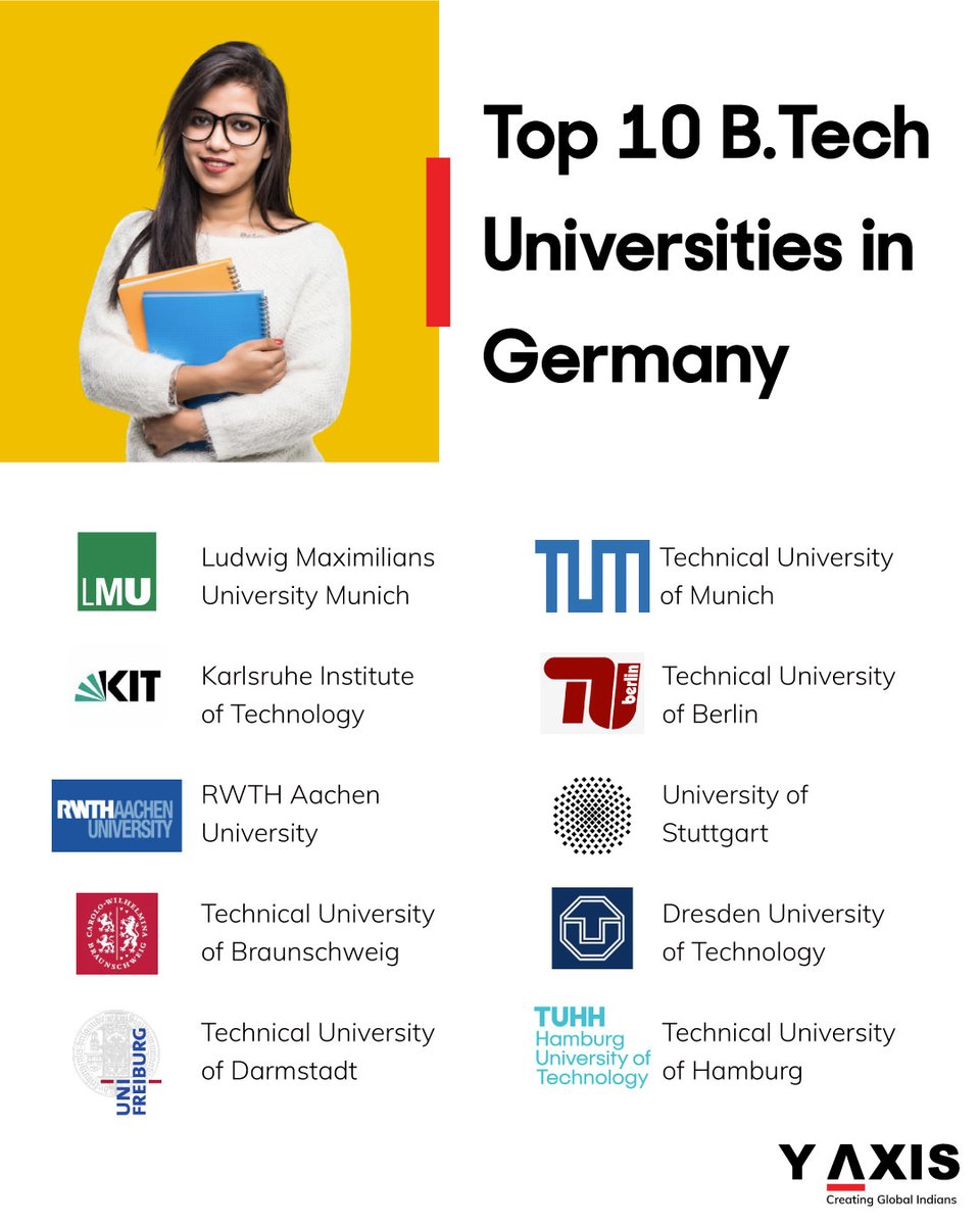 yaxisstudy's tweet image. Check out the Top 10 universities for a B. Tech in Germany! 

Read More: y-axis.com/visa/study/ger…

#StudyInGermany #BTechPrograms #TechnicalUniversities #GlobalEducation #YAxisOpportunity