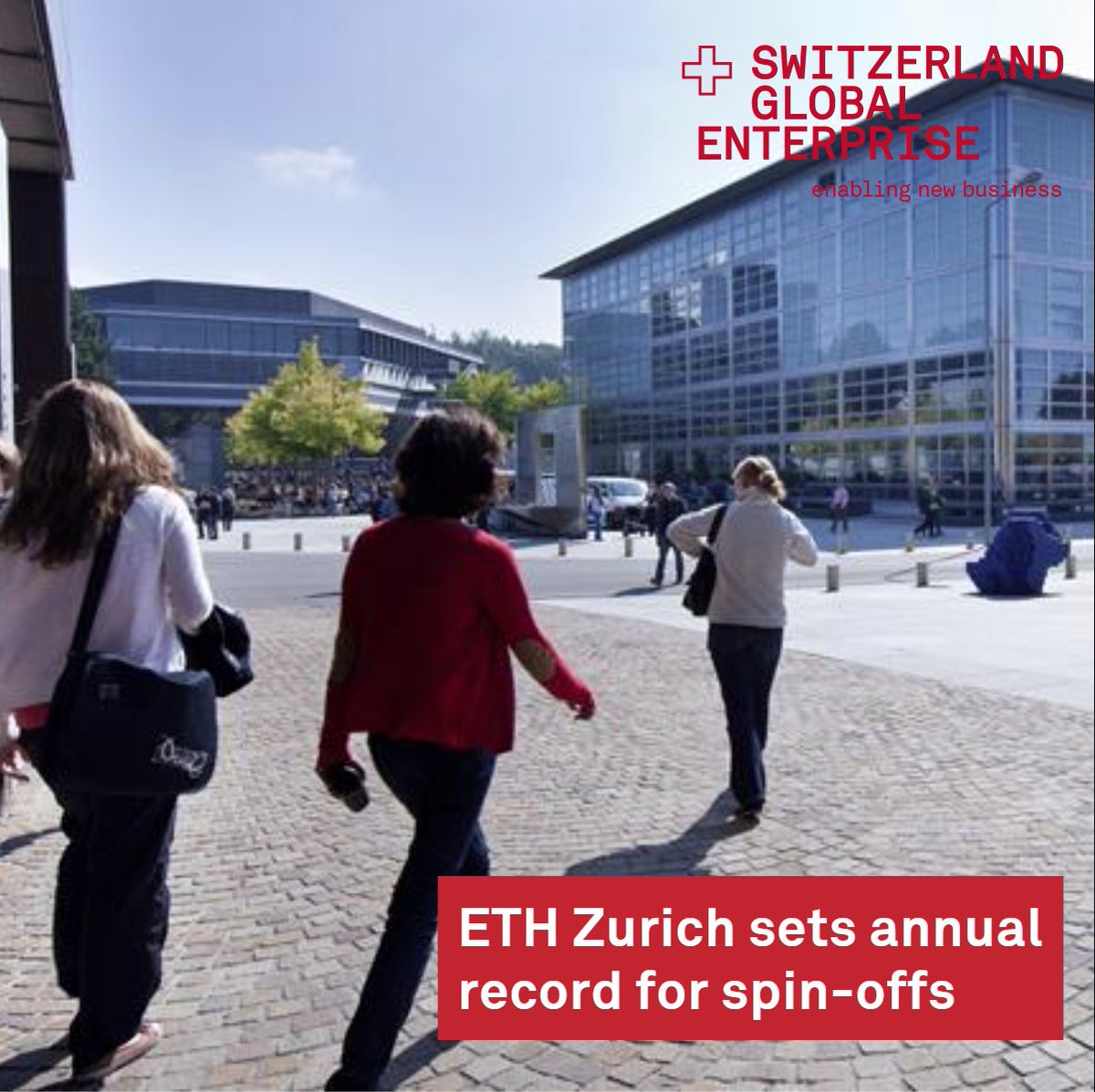 ETH Zurich recorded more spin-offs in 2023 than ever before, with 43 new spin-off companies!

- Biotech &amp; pharma spin-offs make up the biggest proportion
- 12 of the 43 spin-offs have clear links to AI
- The number of female founders is increasing

👉s-ge.com/en/article/new…