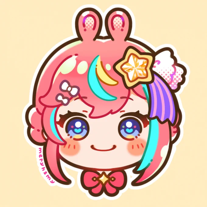 Vtuber星宮めりーをイメージしました #新しいプロフィール画像 #星宮めりーの絵