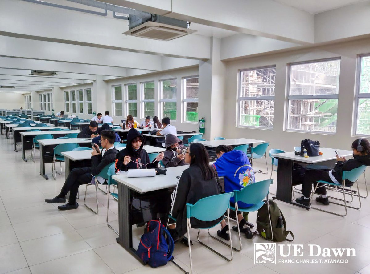 uedawnofficial's tweet photo. IN PHOTOS | LB Library study spaces now open

As announced by the University of the East (UE) Department of Libraries today, the study spaces at the Lualhati Building (LB) Library are now open to students, faculty members, and staff. https://t.co/KwImYv9PO3