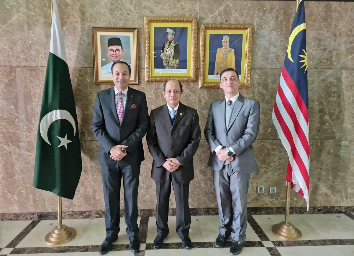 On 17 January 2024, Ambassador Azhar received a courtesy call by Mr. Kashif M Rabani, General Manager of the Nishat Hotel at the Malaysian High Commission.