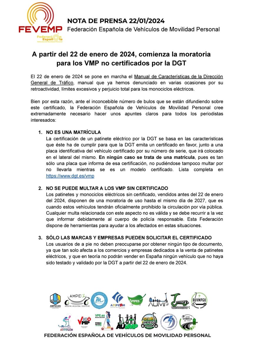 🇪🇦 FEVEMP - Federación Española de VMP tweet media