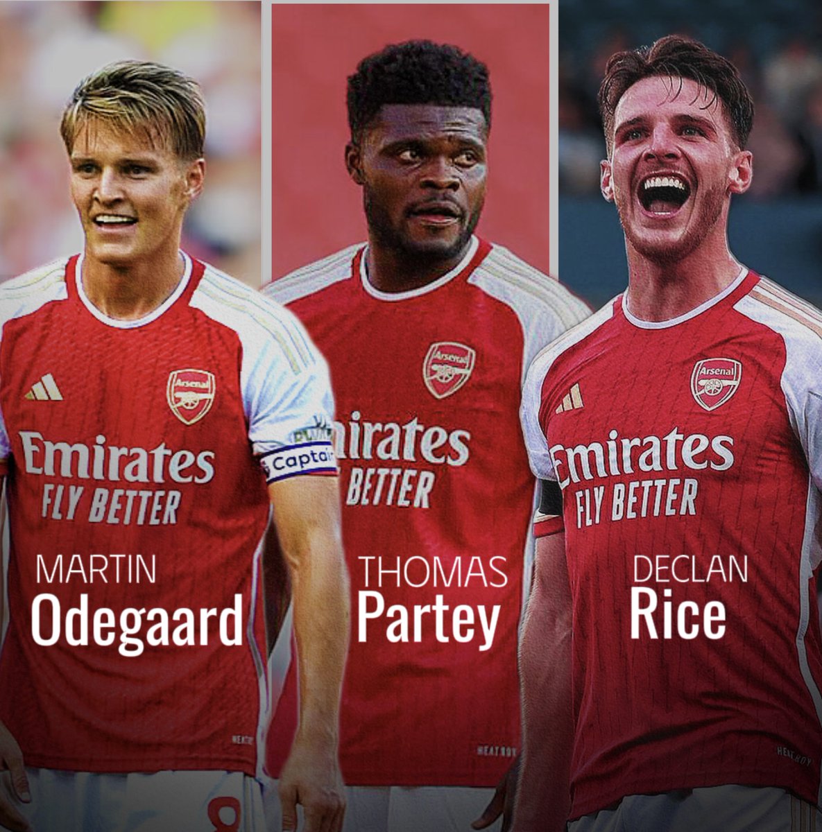 NLGunners's tweet photo. What’s stopping this midfield three from winning the Champions League? ⚽️ 🏆 https://t.co/rPd6JP3wGh