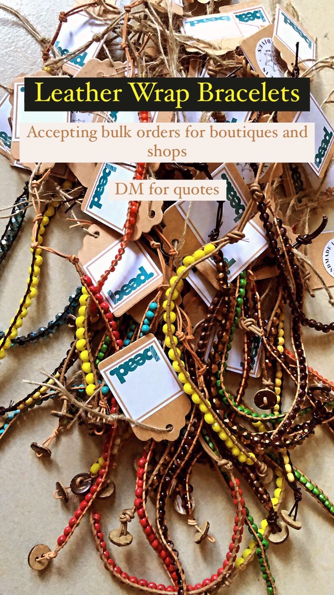 bead_mv's tweet photo. Bead.’s wrap bracelets are made with genuine leather cord, ornate with glass, acrylic and wooden beads. Lightweight and Easy to wear, these bracelets are the perfect tropical jewelry addition to your holiday accessories.

#Maldives #leatherbracelet #handmade #accessory https://t.co/fYf2pBe6m7