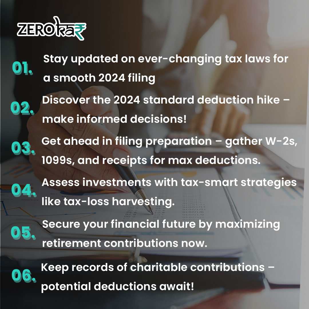 🚀 Navigate the tax terrain of 2024 like a pro! Stay ahead with these January Tax Alerts. From deductions to investments, set the stage for financial success. 💡💸

#TaxAlerts #FinancialGamePlan #SmartInvesting #2024TaxSeason #DeductionMaximization #FinancialSuccess