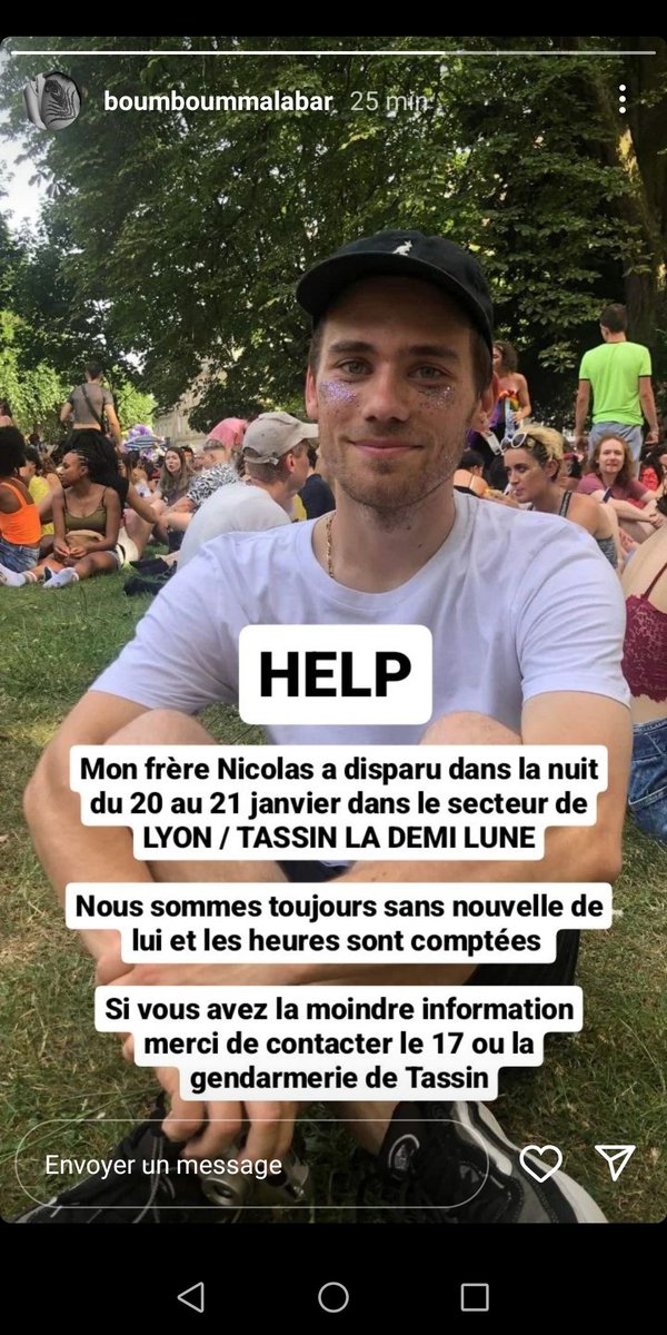 Désolé pour le repost, mais on est sans nouvelles depuis plus de 24h et on a des raisons de penser qu'il pourrait lui être arrivé un truc grave, on est très inquiets... #Lyon