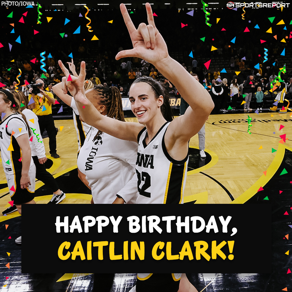 #Iowa Fans, let's wish Caitlin Clark a Happy 22nd Birthday! @CaitlinClark22