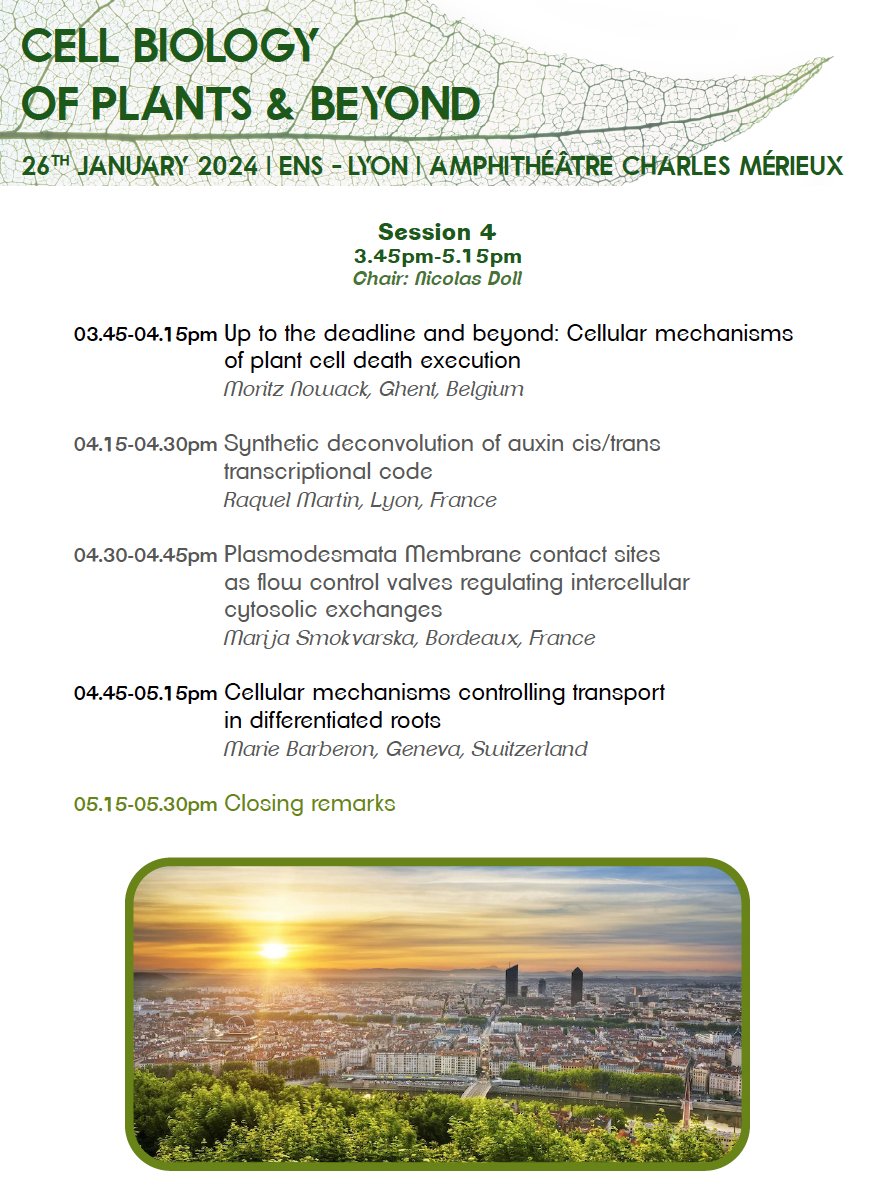 There is still some time left to register if you want to follow the Cell Biology of Plants and Beyond symposium online <a href="/SBCF1/">SBCF</a> 

It's on Friday and the program is 🔥. Don't miss it!

You just have to register here before Jan 23: sbcf.fr/en/event/the-c…