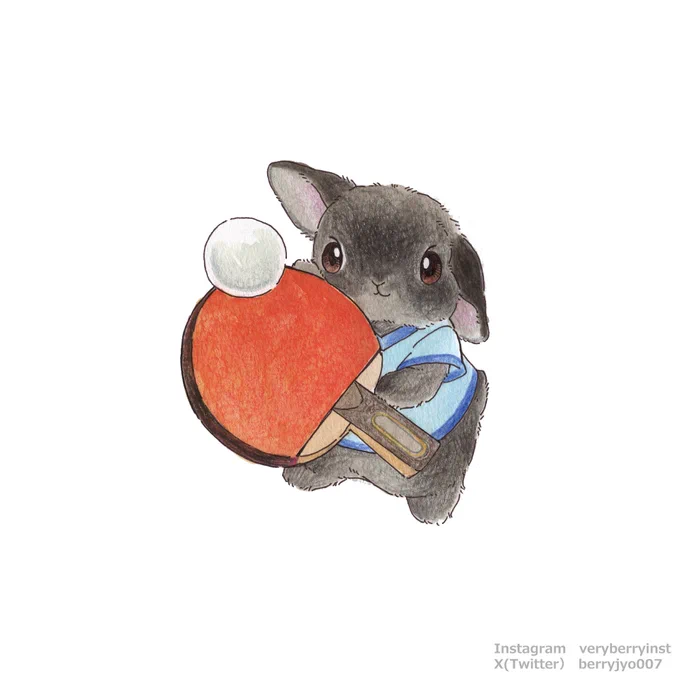 うさぎさんの部活シリーズ  〜卓球部〜