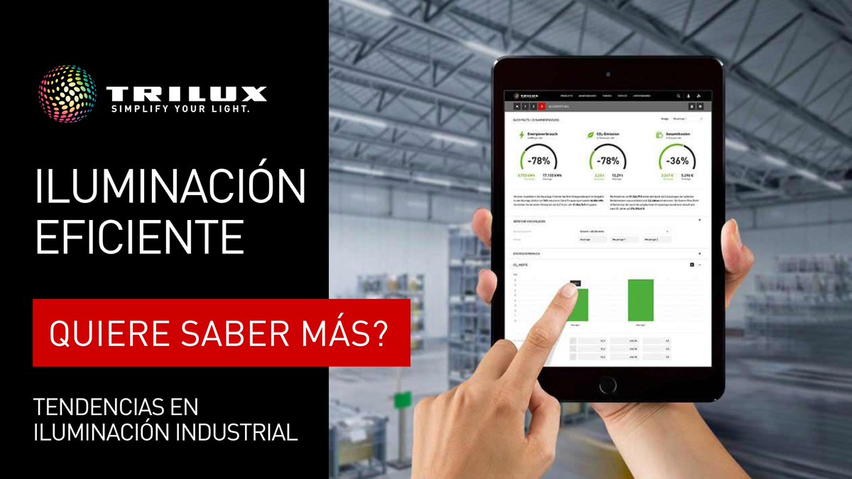 Consejo TRILUX:en el sector #industrial, siguen prevaleciendo luminarias obsoletas e ineficientes como series continuas T5/T8. Sustituyéndolas por luminarias LED de alta #eficiencia, las empresas pueden ahorrar hasta 114€ por punto de luz. Infórmese aquí: trilux.com/es/blog/ilumin…
