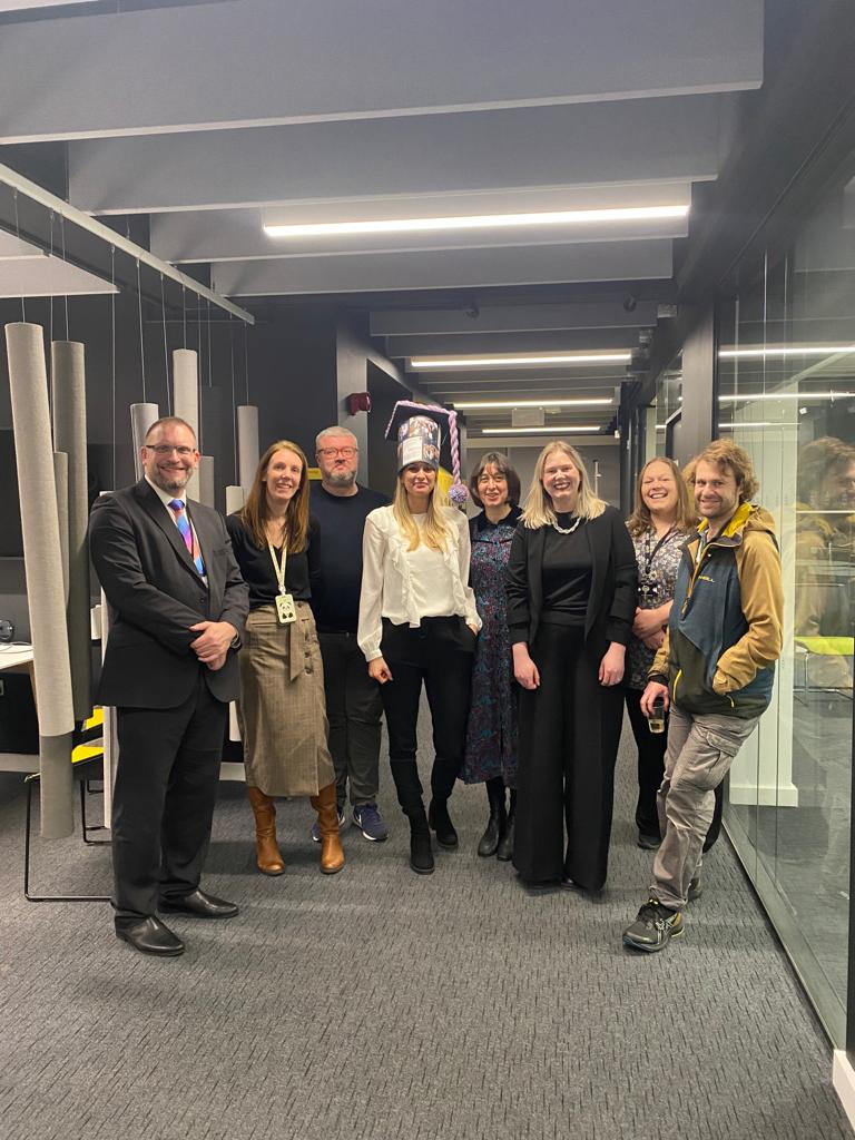 Huge congratulations to @lmcneill86 who successfully defended her PhD thesis on #labonachip for #NPS detection. Thanks to @lornanisbet1 and Charlotte Dyer for fantastic discussions during the viva. Proud supervisory team @sutcliffeob @lintonmicro Dave Megson @MMU_NATSCI