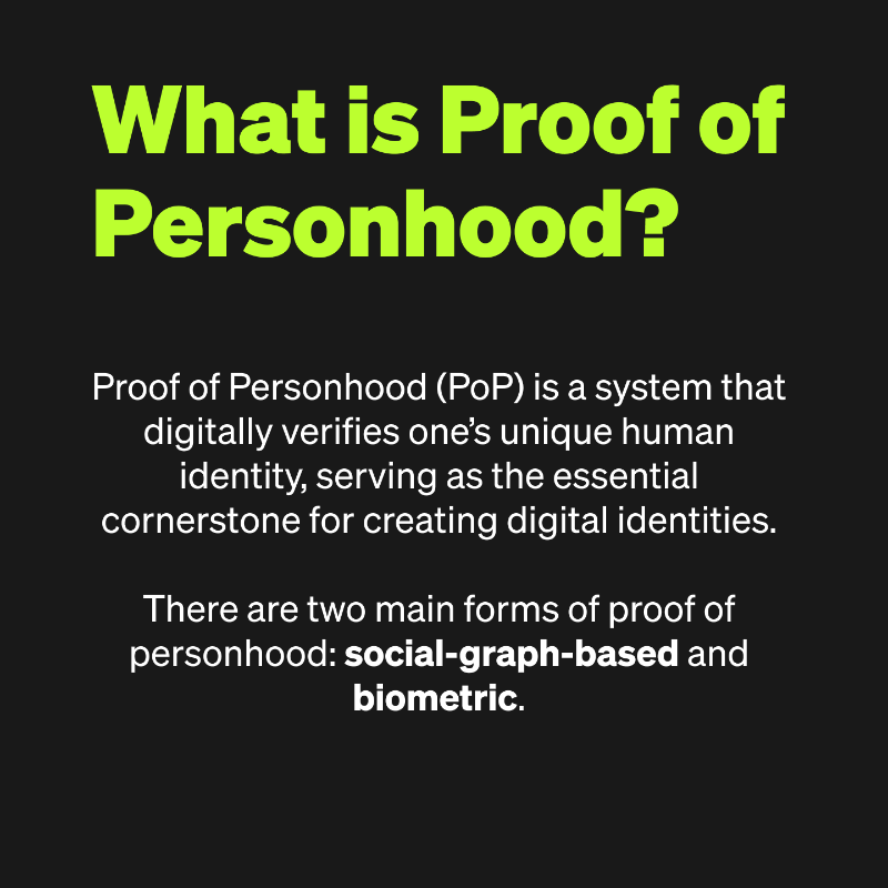 wallet's tweet photo. Ever wondered what “Proof of Personhood” really means in the crypto world? 🌐💭

We've got you covered with this handy infographic! 👇 https://t.co/3UaqqXtZrz
