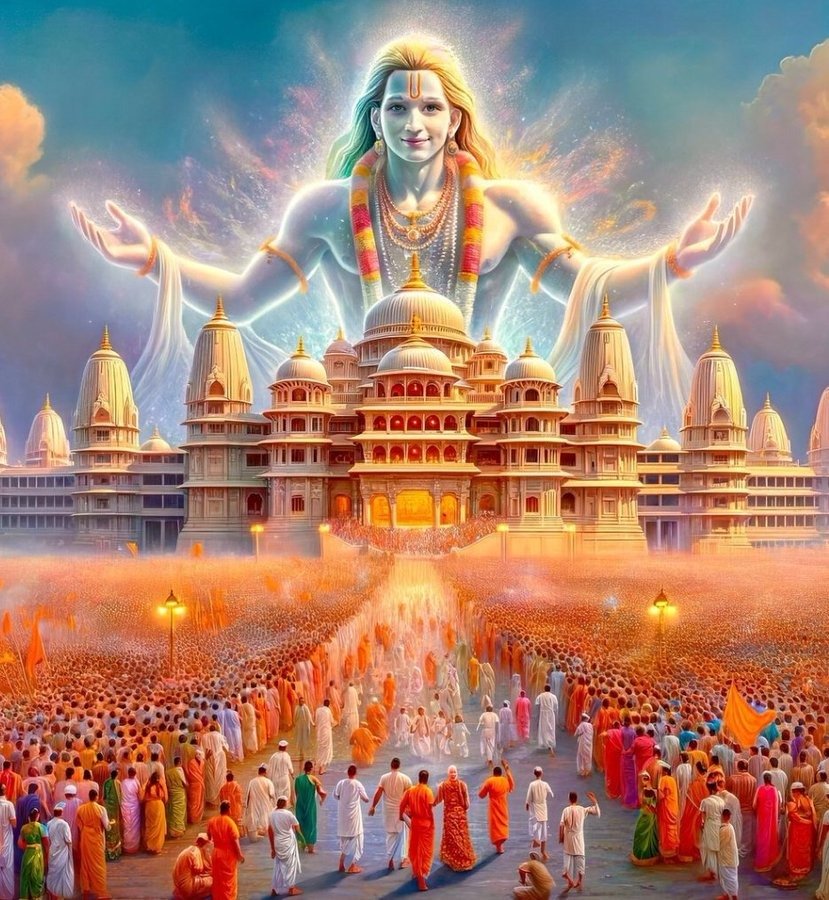jain_satwik_'s tweet photo. What a glorious day to be alive. A civilisational awakening is happening. We are waking up to our glorious past as the most prosperous land in the world not inferior in resources and ability to anyone. The Indian renaissance is underway.
#JaiShriRam https://t.co/XXOKd0qMCQ