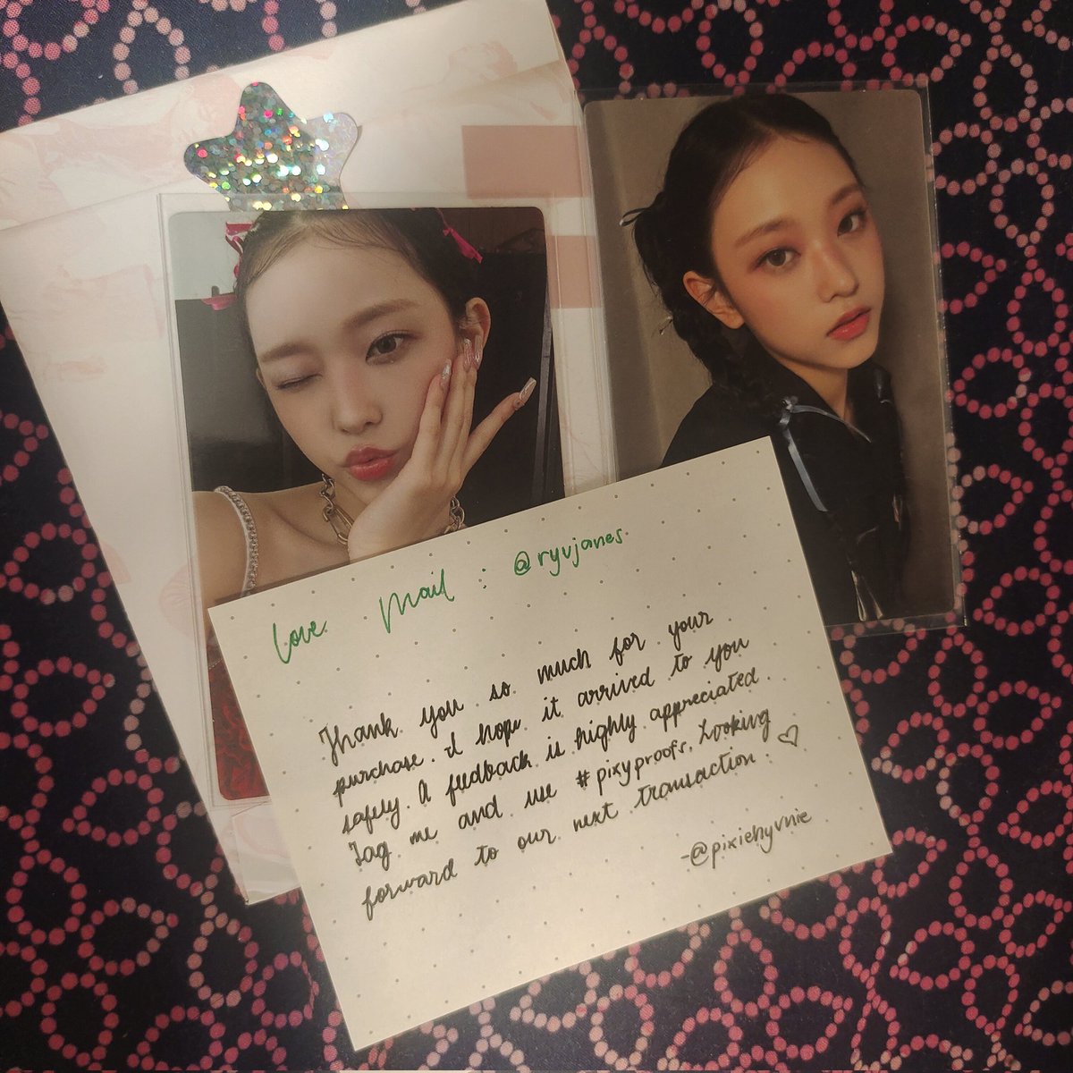 ryujanes's tweet photo. haiiii @pixiehyunie ! thank u thank
u for the hassle-free transaction !!
i received haerin in good condition
the packaging is so PRETTY! 🫶 sa
uulitin po <3 #pixyproofs 🌟 https://t.co/IkWxRTP5Yu