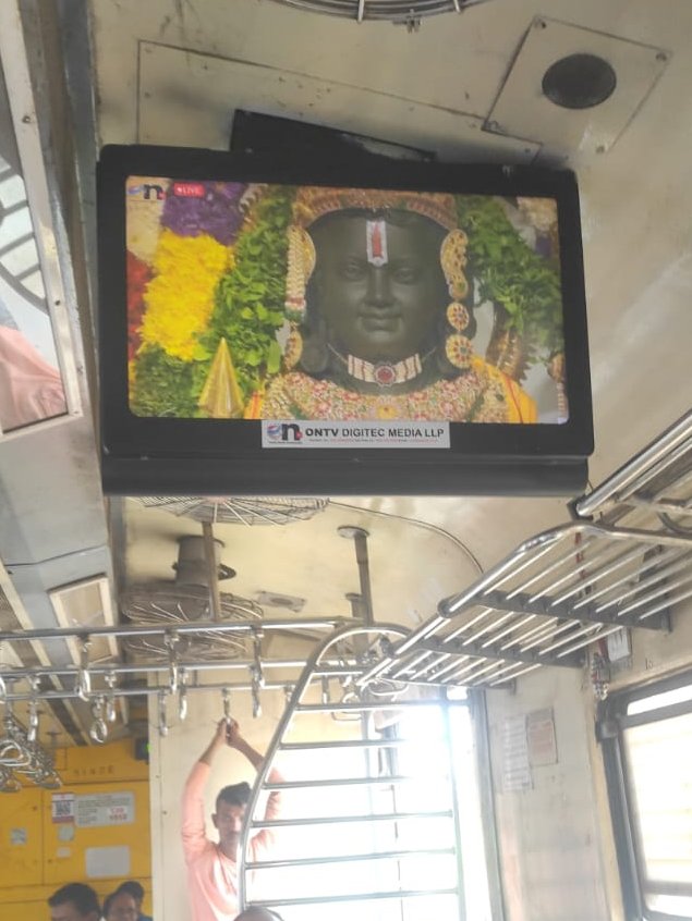 ONTVTransit's tweet photo. एक शानदार यात्रा का हिस्सा बनें, जब हम आपको ONTV ट्रांजिट मीडिया के 9700+ स्क्रीन्स पर राम मंदिर के उद्घाटन का लाइव ट्रांजिट प्रस्तुत करते हैं! हमारे साथ जुड़ें और इस महत्वपूर्ण क्षण का साक्षात्कार करें जो पूरे देश में गूंथा हुआ है। 
@PMOIndia @CMOfficeUP @mygovindia 
🌟🏹🕉️ https://t.co/hb9D6fEA4N