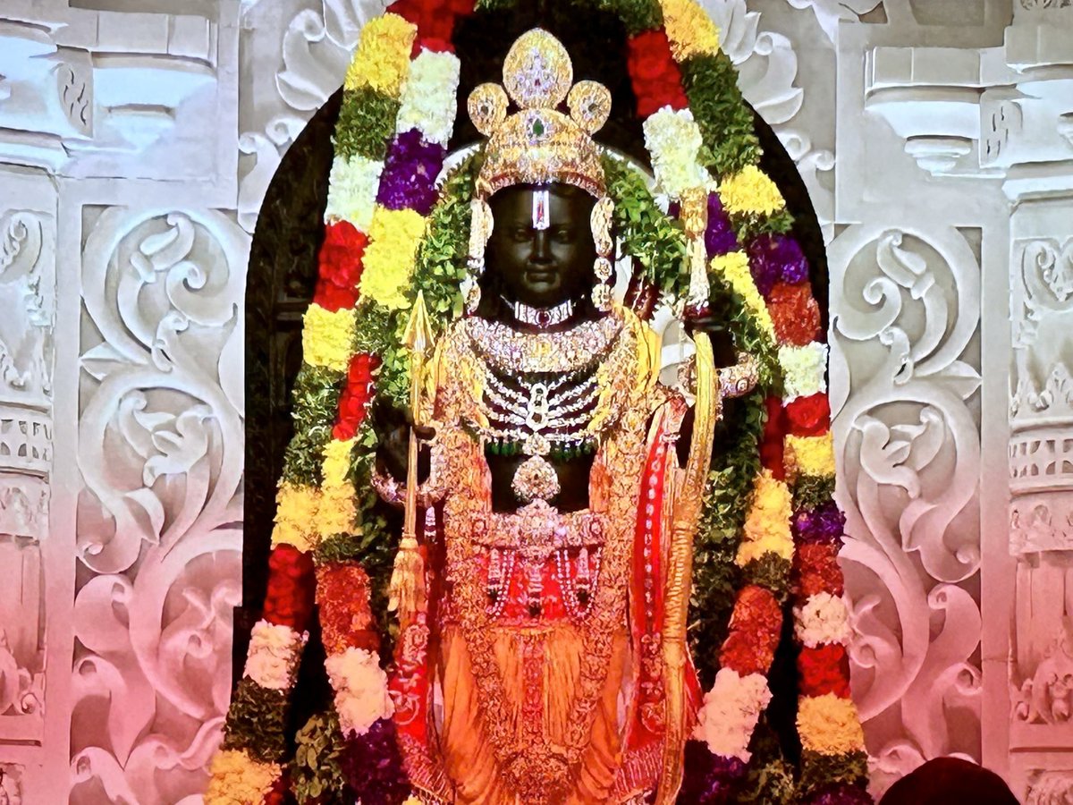 This is the day Posh Shukla Dwadashi Vikram Samvat 2080
રામ કરે ઈ ઠીક 🪔
#JaiShreeRam 
#RamMandirPranPrathistha