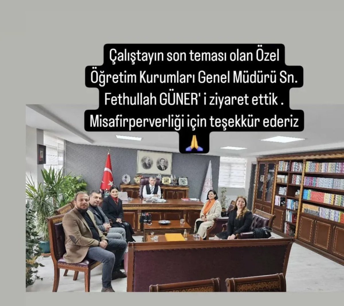 ÖZOKFED (@ozokfed) on Twitter photo ÖZOKFED Kurucu Dernek Başkanları ve yardımcıları, 4.gun <a href="/tcmeb/">Millî Eğitim Bakanlığı</a> de
Özel Öğretim Kurumları Genel Müdürü Fetullah GÜNER ile okul öncesi ve çocuk kulüpleri adına raporlarımızı sunup verimli görüşmeler gerçekleştirdiler. ÖZOKFED Kurucu Dernek Başkanları ve yardımcıları, 4.gun <a href="/tcmeb/">Millî Eğitim Bakanlığı</a> de
Özel Öğretim Kurumları Genel Müdürü Fetullah GÜNER ile okul öncesi ve çocuk kulüpleri adına raporlarımızı sunup verimli görüşmeler gerçekleştirdiler.
