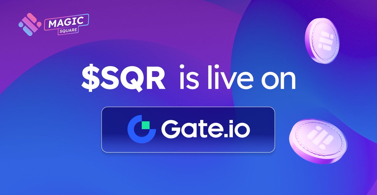 MagicSquareio's tweet photo. 🚀 The moment is here! $SQR is officially live on @gate_io! 🎉

Don't miss out on this exciting opportunity! 👉 https://t.co/Lr3MckOplW

#MagicSquare💫 https://t.co/8WpqyFedGd