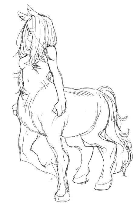 sad horse