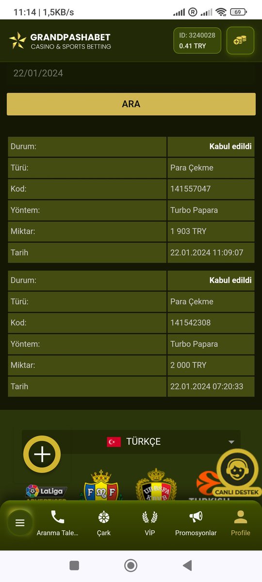 YILMAZ4841's tweet photo. #grandpashabet 
Kullanıcı adım 
Haso1977
Yine Bir numara https://t.co/QSnRs5zxjR